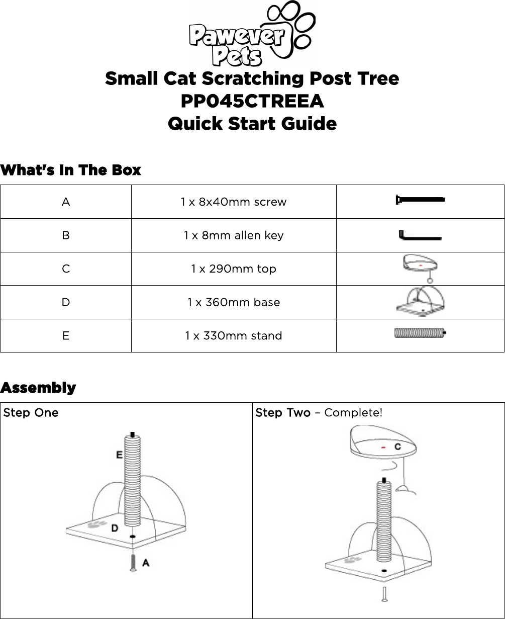 pawever pets cat scratching post tree