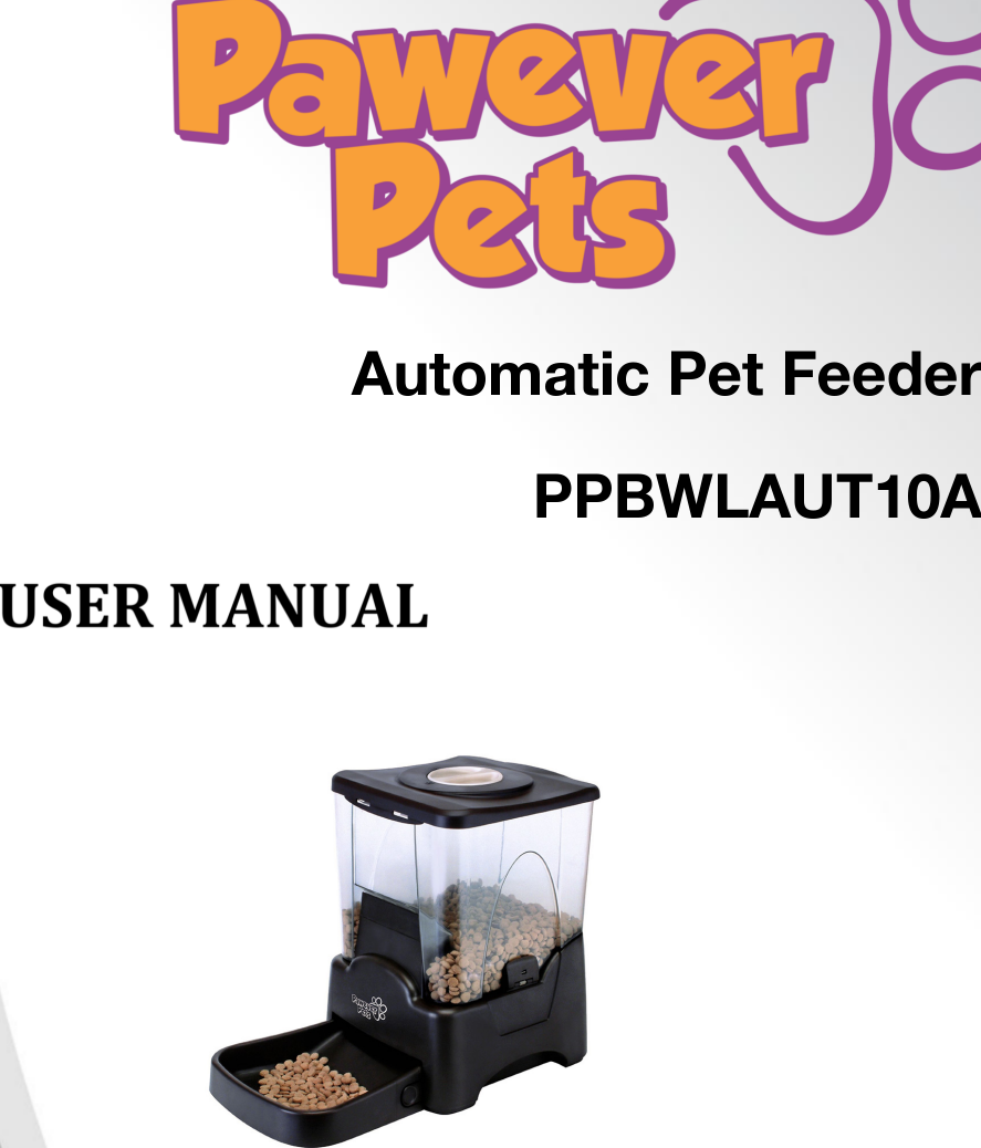 Automatic Pet Feeder Manual