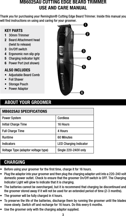 Page 3 of 6 - REM-MB6025AU