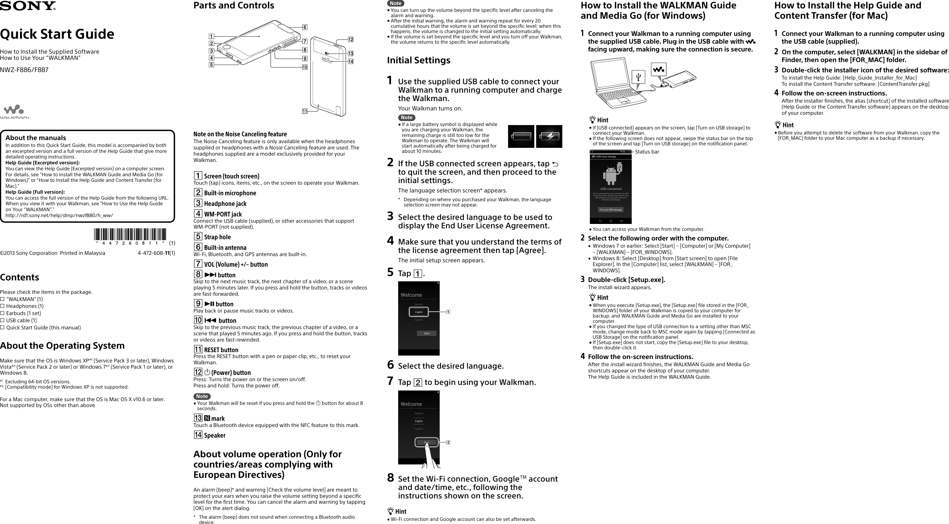 Page 1 of 2 - Sony NWZ-F886 Walkman MP3 Player