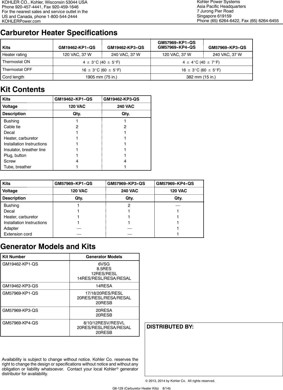 Page 2 of 2 - Kohler GM57969-KP1-QS User Manual  To The E0c7e993-3e41-4945-8c0a-bbf34634b0d6