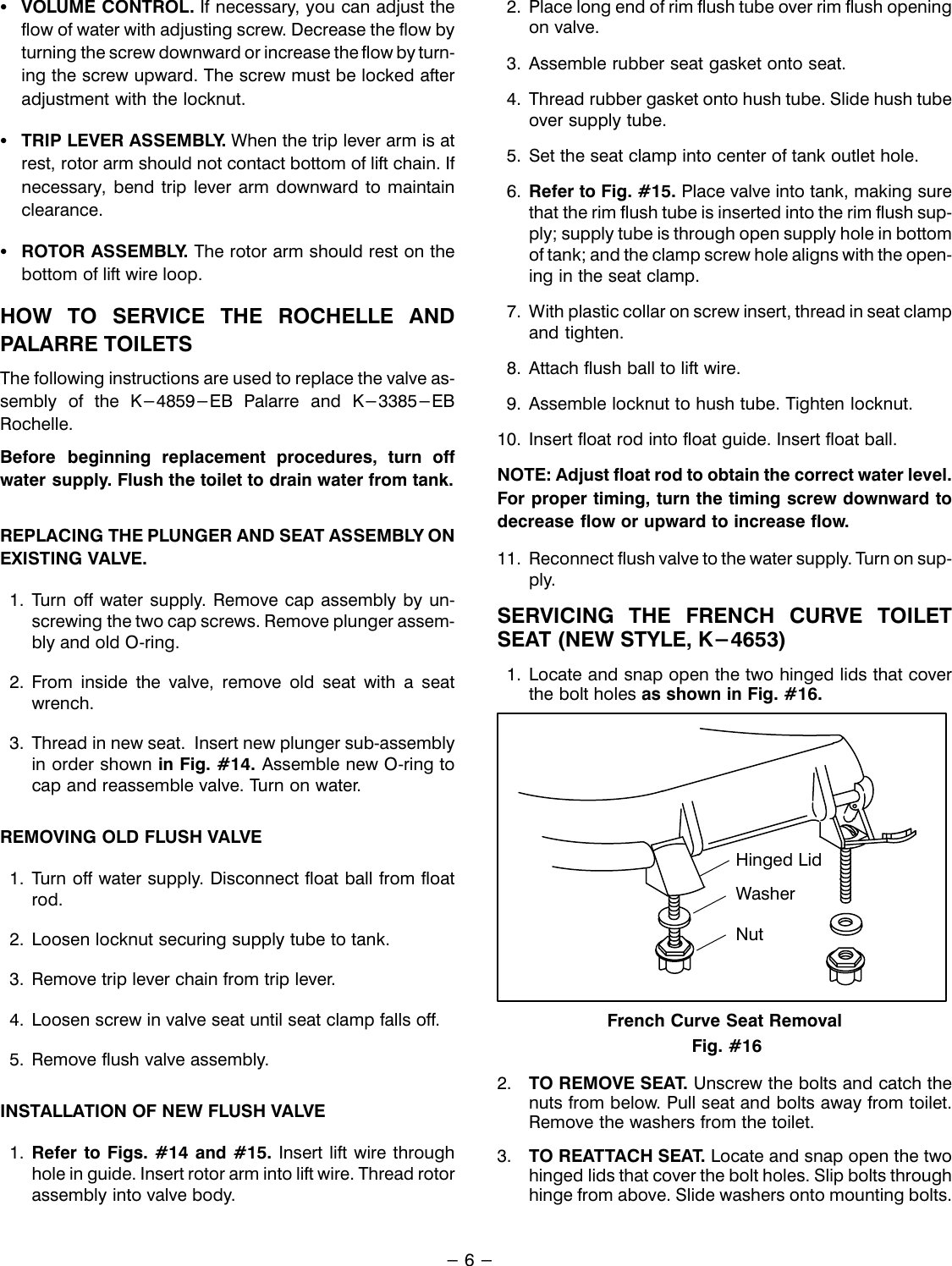 Page 6 of 12 - Kohler Kohler-Toilets-K-3378-Eb-Users-Manual-  Kohler-toilets-k-3378-eb-users-manual