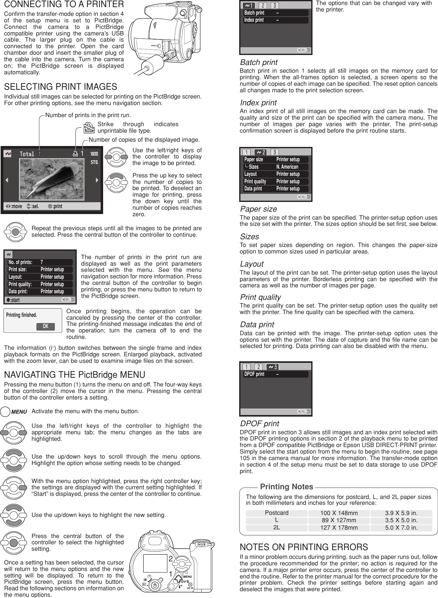 Page 2 of 2 - Konica-Minolta Konica-Minolta-Dimage-Z1-Instruction-Manual- 2724_PictBridge_Insertion  Konica-minolta-dimage-z1-instruction-manual