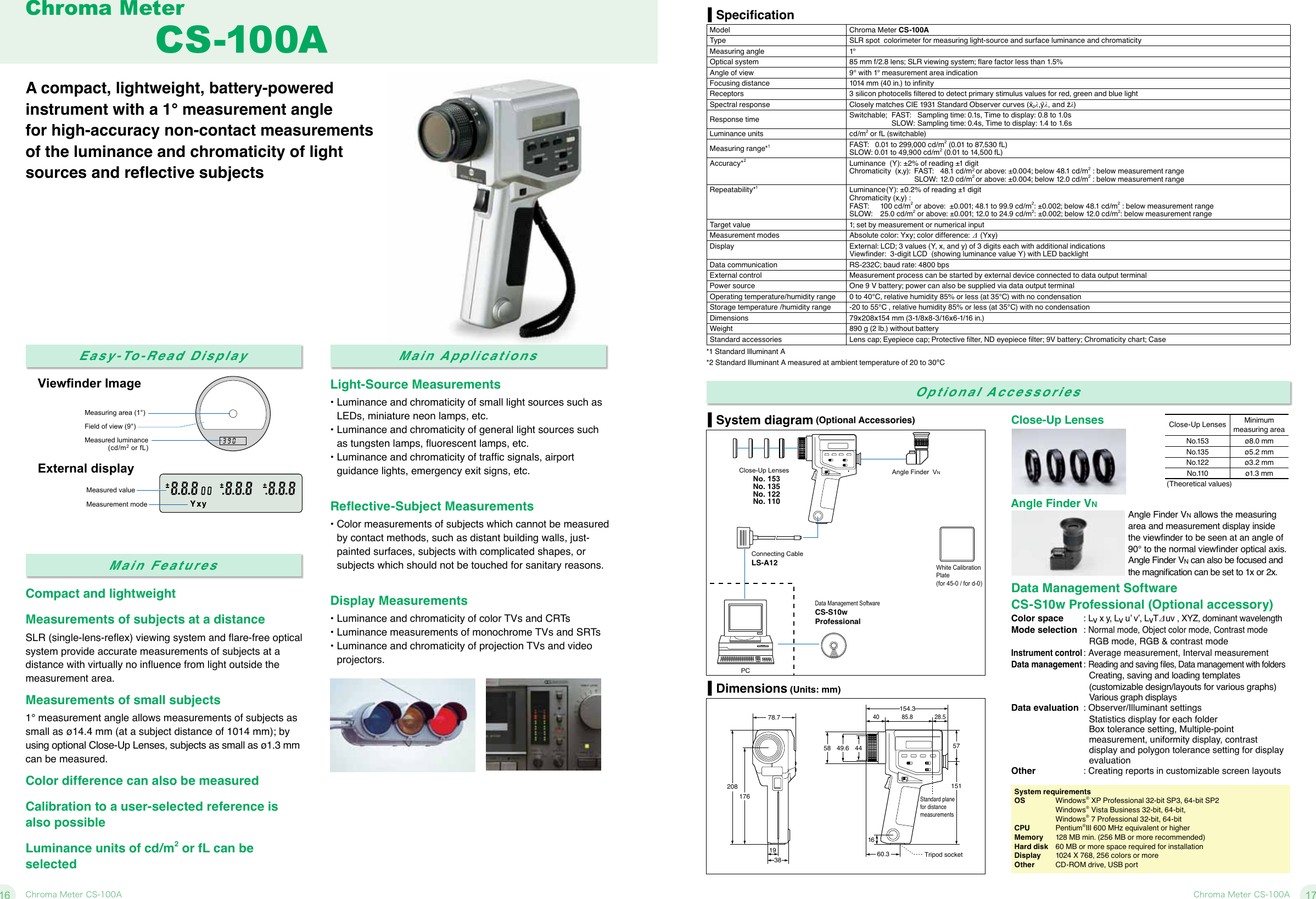 Page 9 of 11 - Konica-Minolta Konica-Minolta-Illuminance-Meter-Luminance-Meter-Chroma-Meter-T-10A-T-10Ma-T-10Wsa-T-10Wla-Users-Manual- LIGHT METER  Konica-minolta-illuminance-meter-luminance-meter-chroma-meter-t-10a-t-10ma-t-10wsa-t-10wla-users-manual