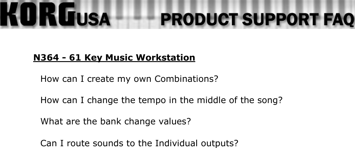 Page 1 of 10 - Korg Korg-N364-61-Users-Manual-  Korg-n364-61-users-manual