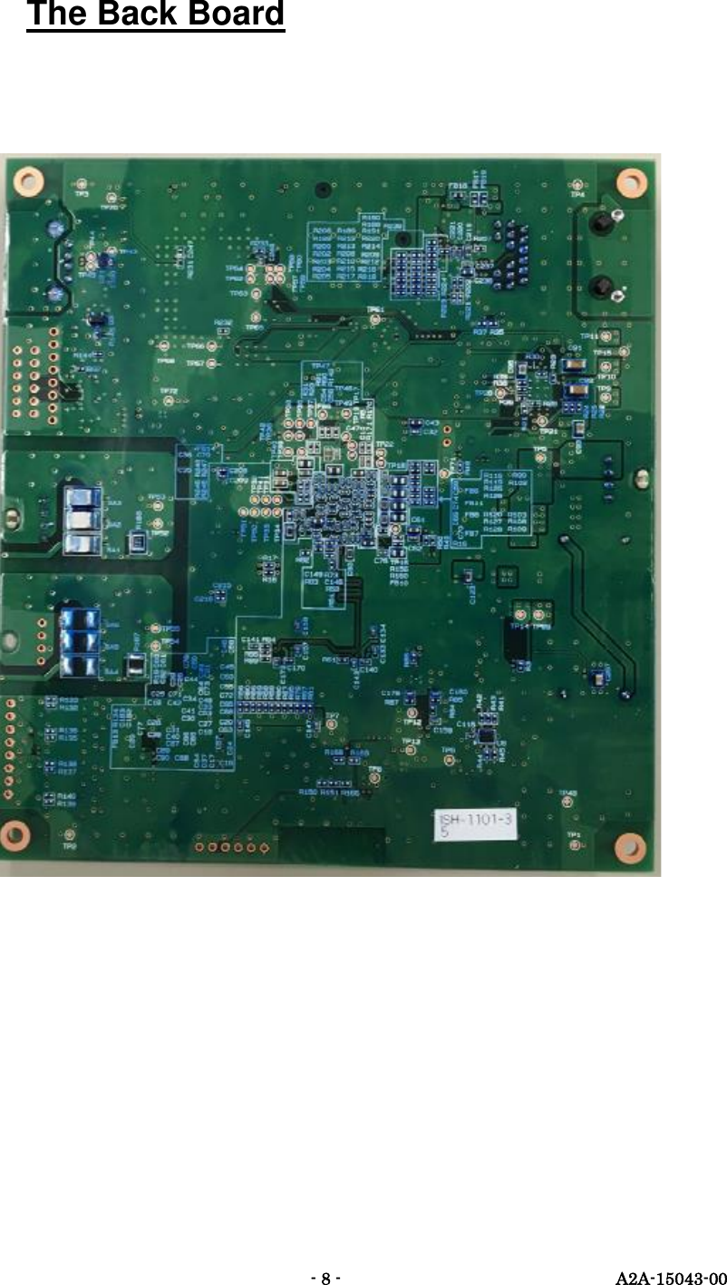   - 8 -  A2A-15043-00 The Back Board            