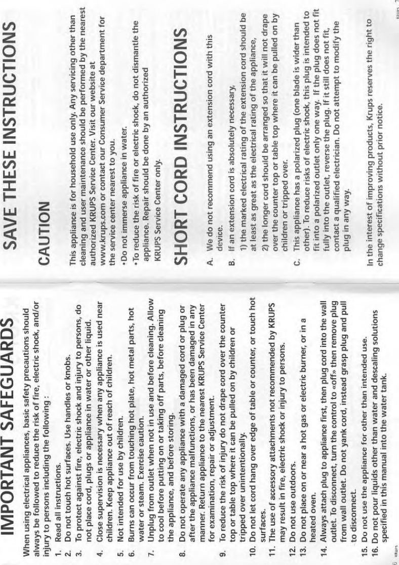 Page 4 of 8 - Krups Krups-Xp-4000-Users-Manual- XP4000 Instructions.qxp  Krups-xp-4000-users-manual