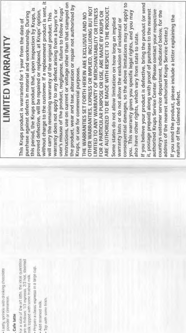 Page 8 of 8 - Krups Krups-Xp-4000-Users-Manual- XP4000 Instructions.qxp  Krups-xp-4000-users-manual