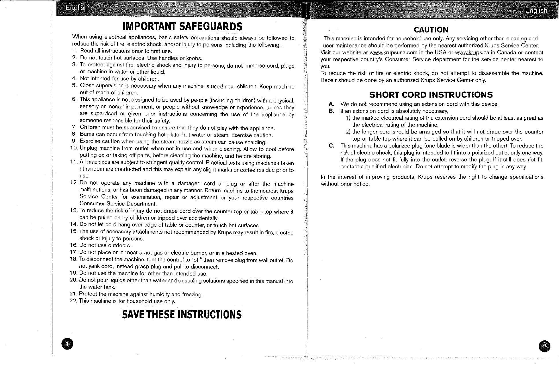 Page 4 of 10 - Krups Krups-Xp5280-Users-Manual- Krups-xp5280-users-manual
