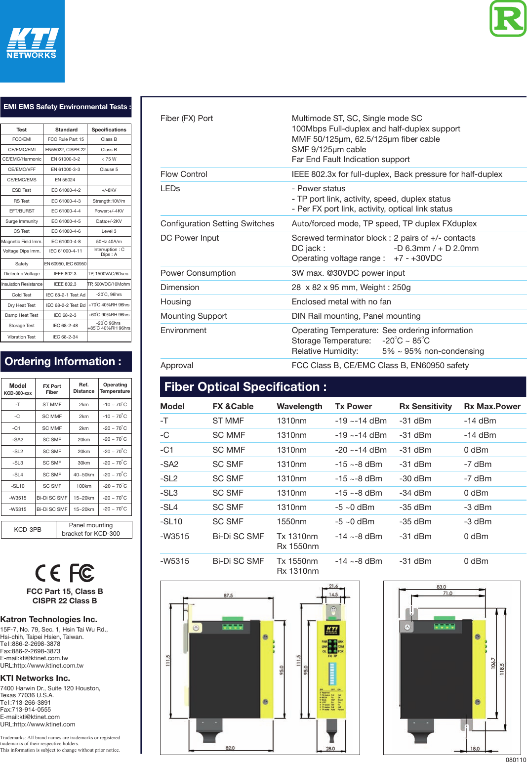 Kti Networks Kcd 300 Users Manual