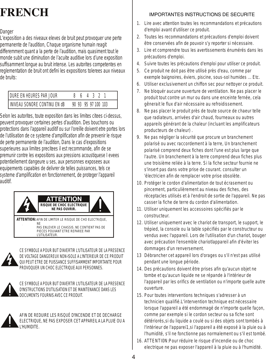 Page 4 of 8 - Kustom Kustom-Arrow-16-Users-Manual- Arrow16-16R Owners Manual 11OCT05  Kustom-arrow-16-users-manual