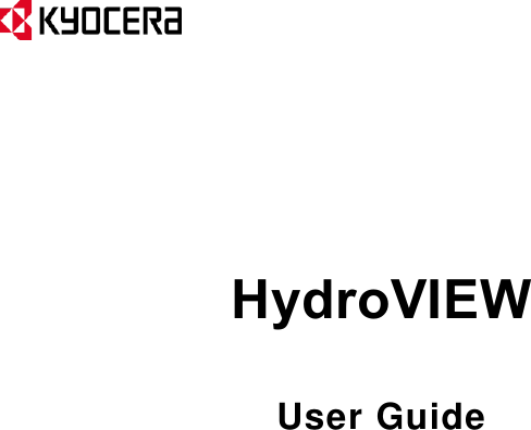      HydroVIEW User Guide  