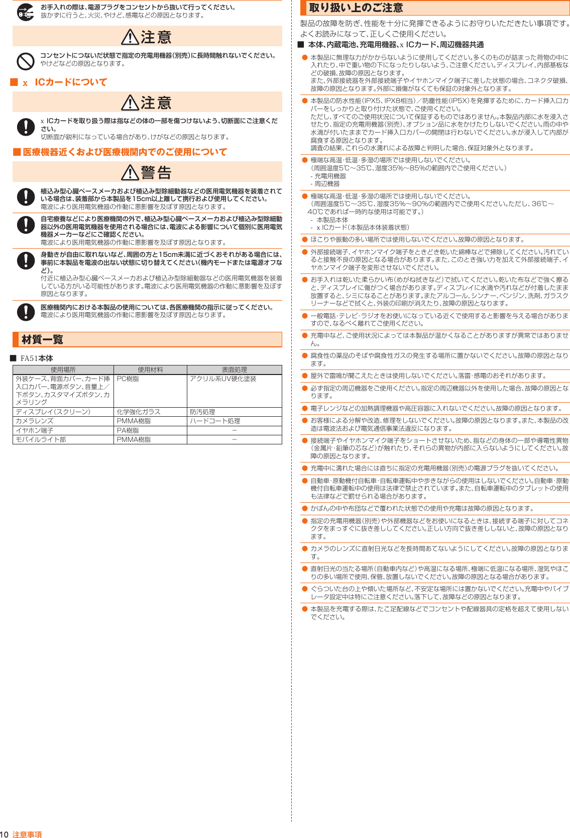 Page 10 of Kyocera FA51 Tablet User Manual part 2