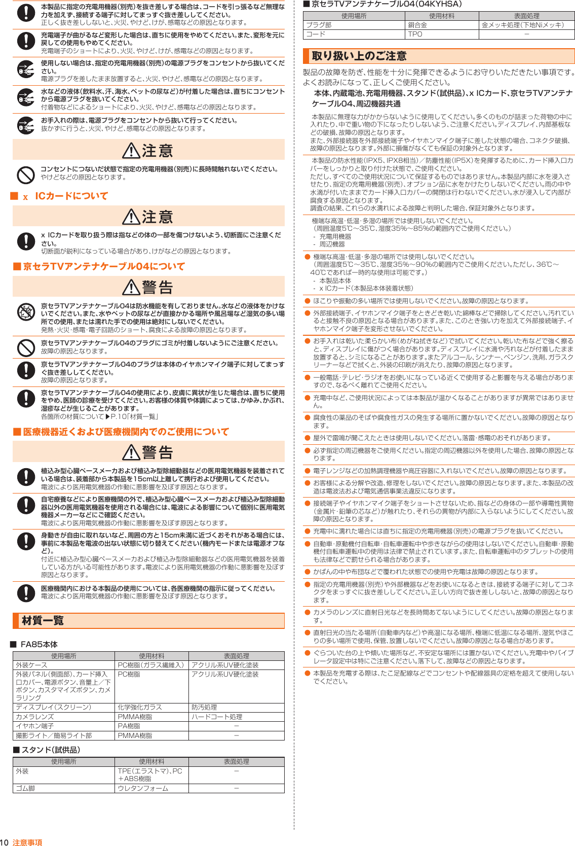 Page 11 of Kyocera FA85 Tablet User Manual 2
