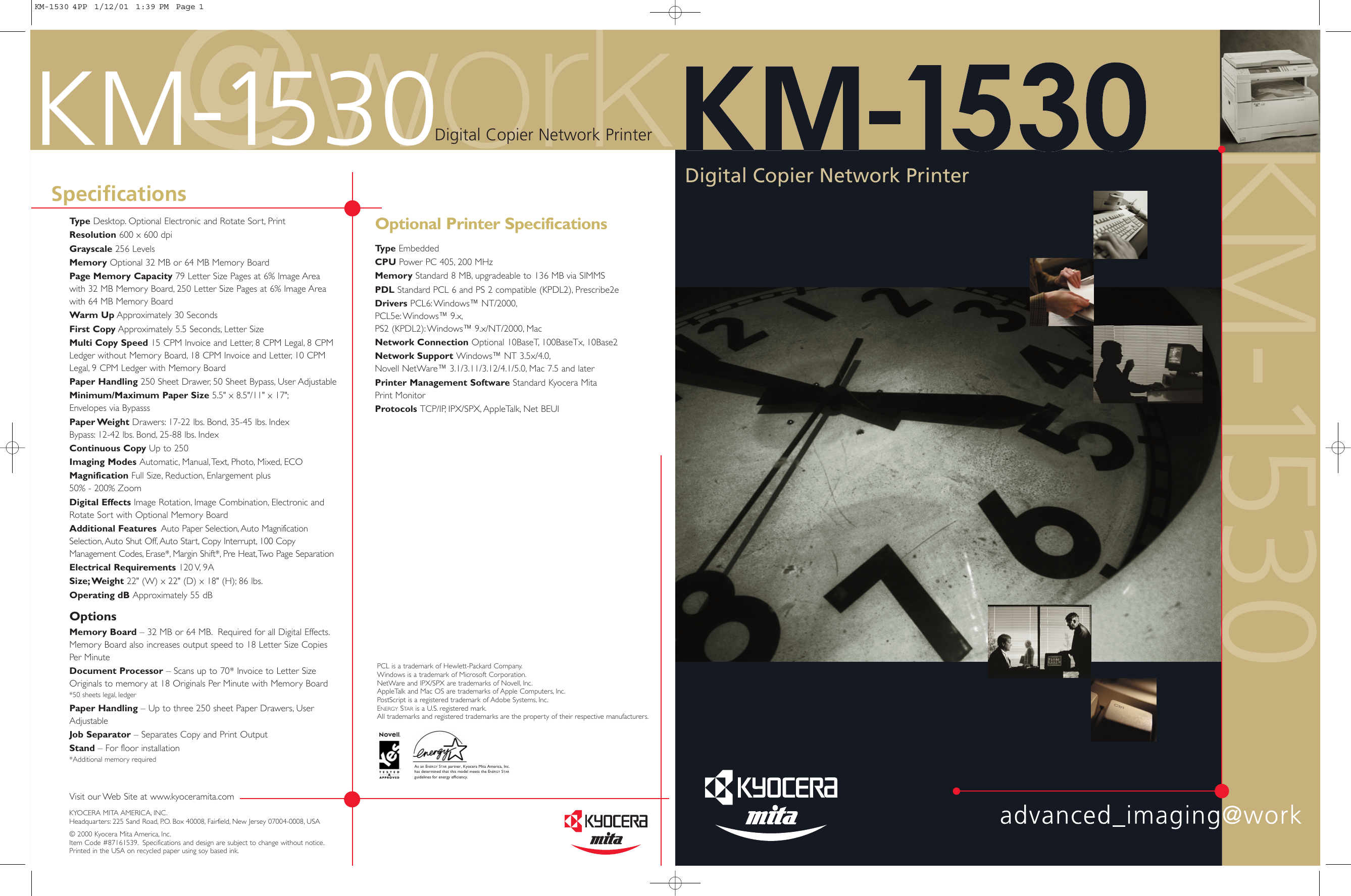 Page 1 of 4 - Kyocera Kyocera-Km-1530-Users-Manual- KM-1530 4PP  Kyocera-km-1530-users-manual
