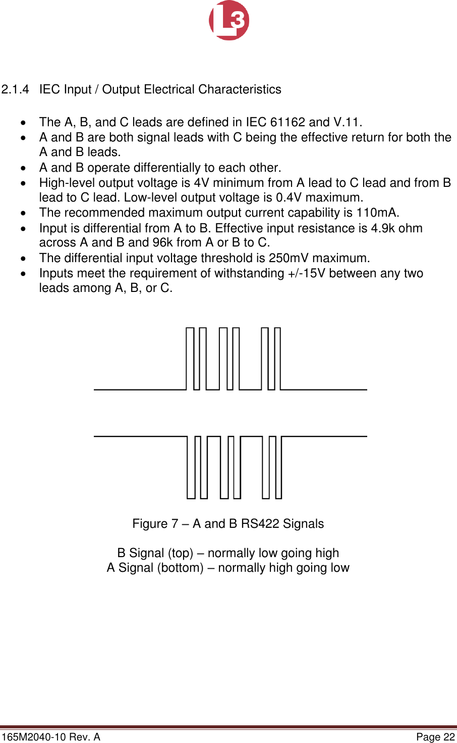 Page 22 of L3 Technologies AISA6 Shipboard Mobile AIS User Manual Memory Verification Procedure