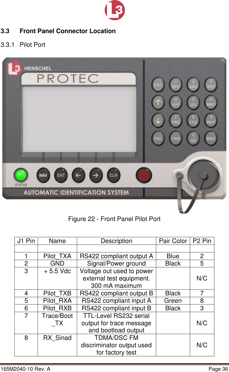 Page 36 of L3 Technologies AISA6 Shipboard Mobile AIS User Manual Memory Verification Procedure