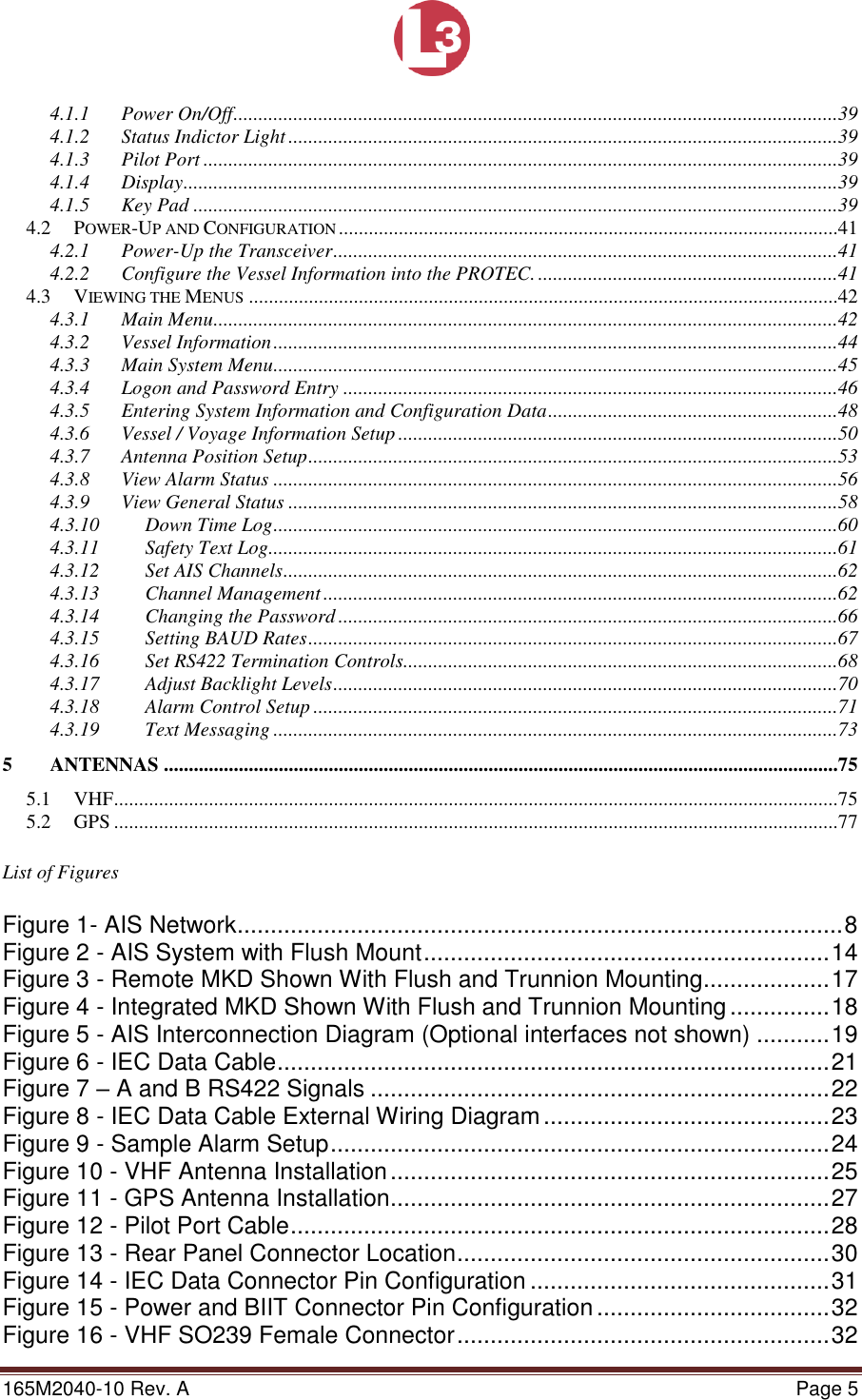 Page 5 of L3 Technologies AISA6 Shipboard Mobile AIS User Manual Memory Verification Procedure