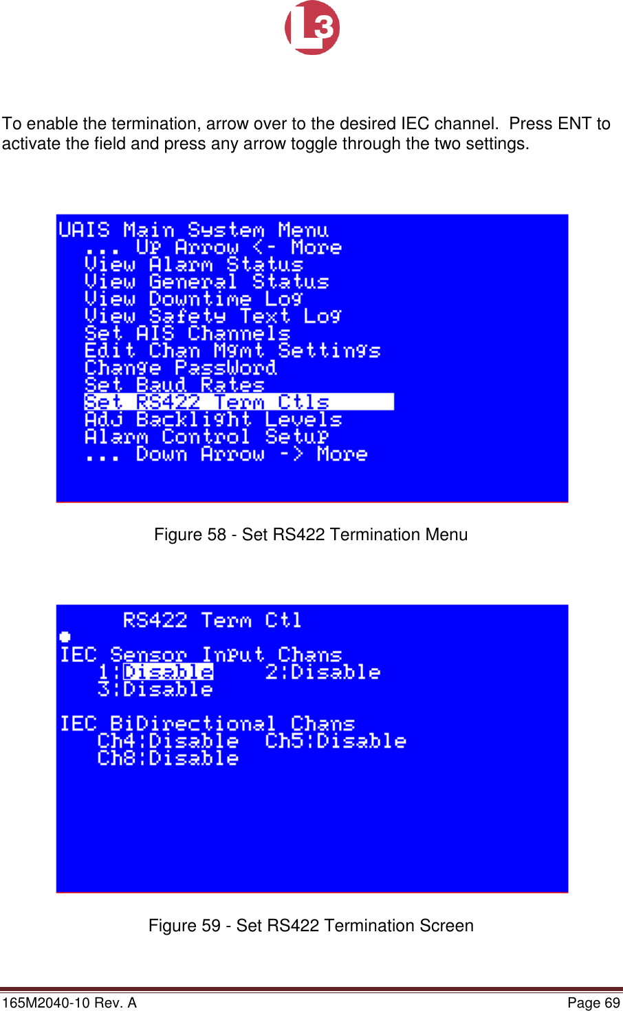 Page 69 of L3 Technologies AISA6 Shipboard Mobile AIS User Manual Memory Verification Procedure