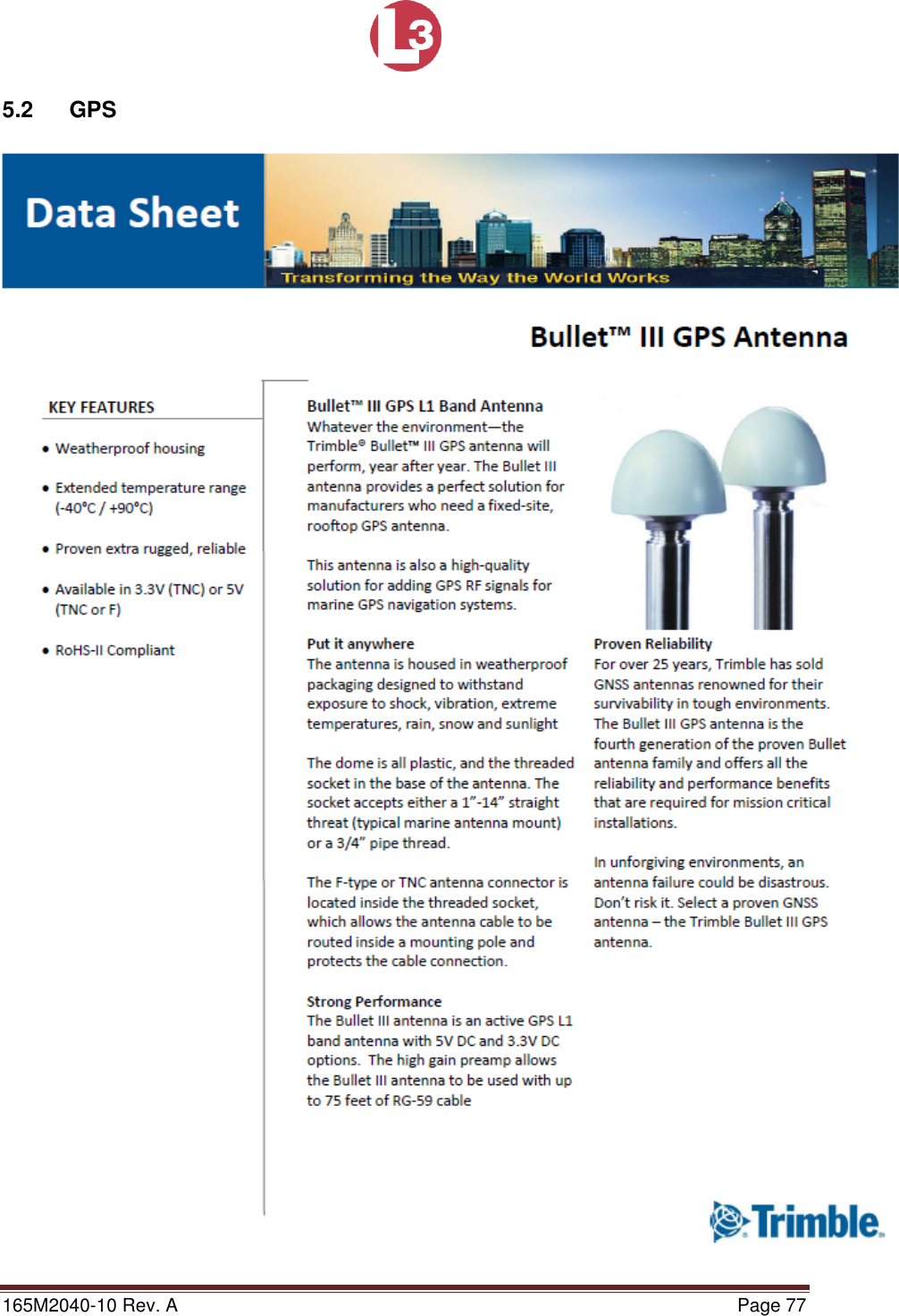 Page 77 of L3 Technologies AISA6 Shipboard Mobile AIS User Manual Memory Verification Procedure