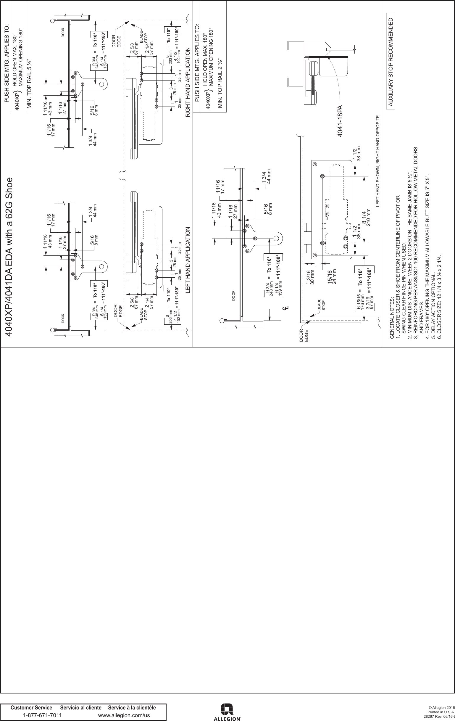 Page 2 of 2 - LCN  4040XP/4041DA EDA Installation Instructions 1071634040xpinstallinstructions