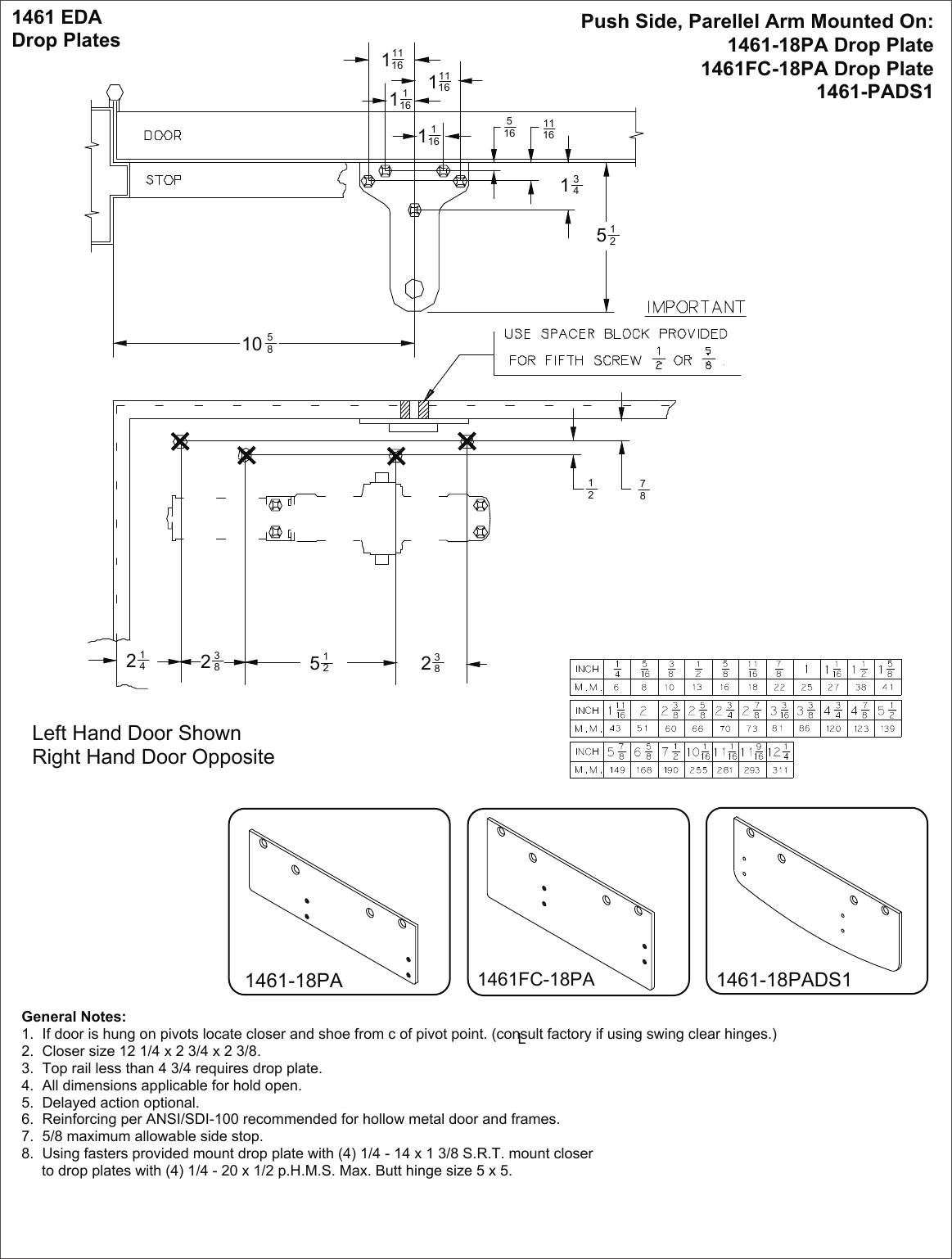 Page 4 of 7 - LCN  1460 Drop Plate Installation Guide LCN1460Drop Instructions