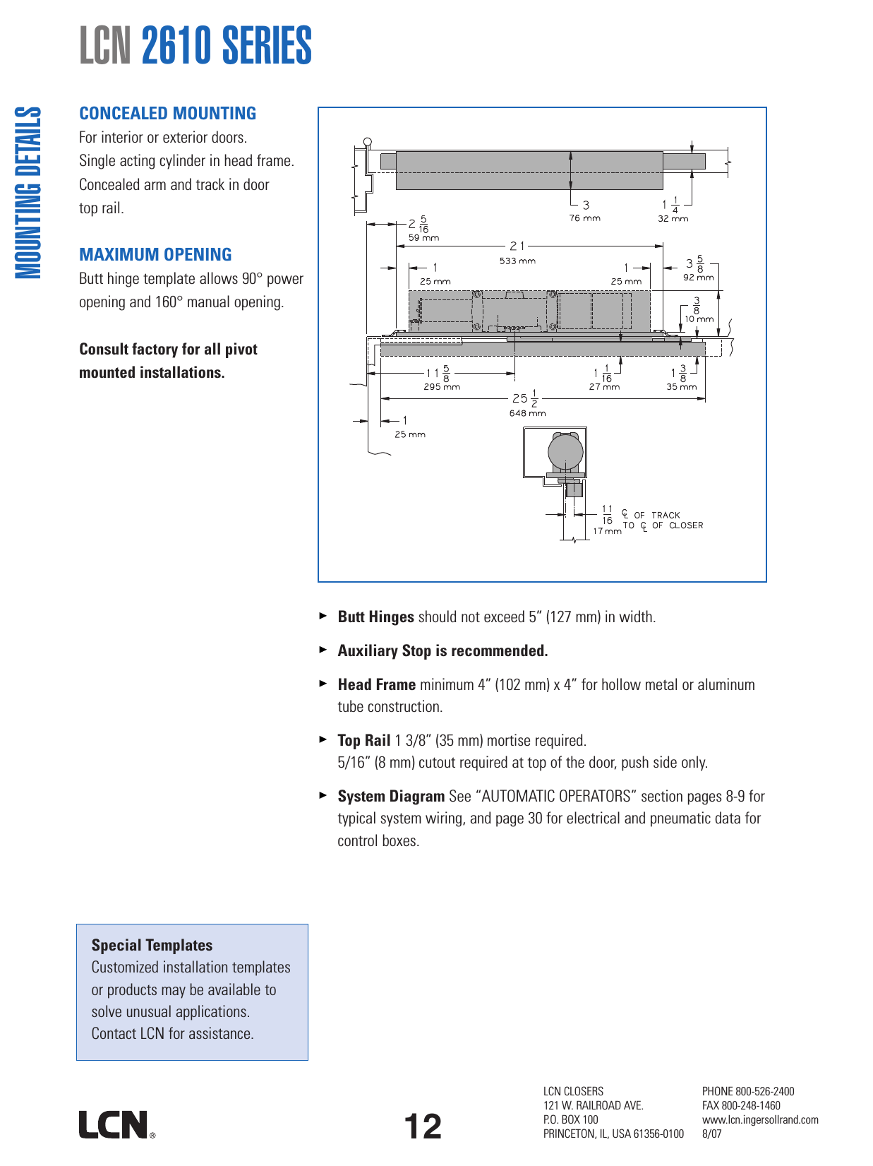 Page 2 of 4 - LCN  2610 Series Product Guide - Automatic Operators LCN2610productguide