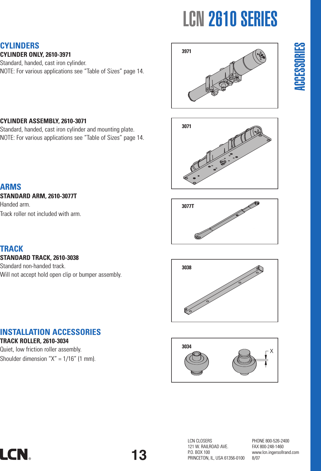 Page 3 of 4 - LCN  2610 Series Product Guide - Automatic Operators LCN2610productguide