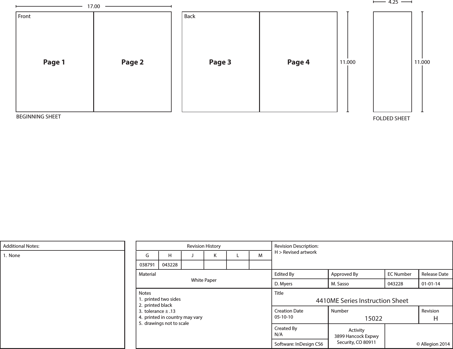 Page 5 of 5 - LCN  4410ME Installation Guide LCN4410MESeries Instructions