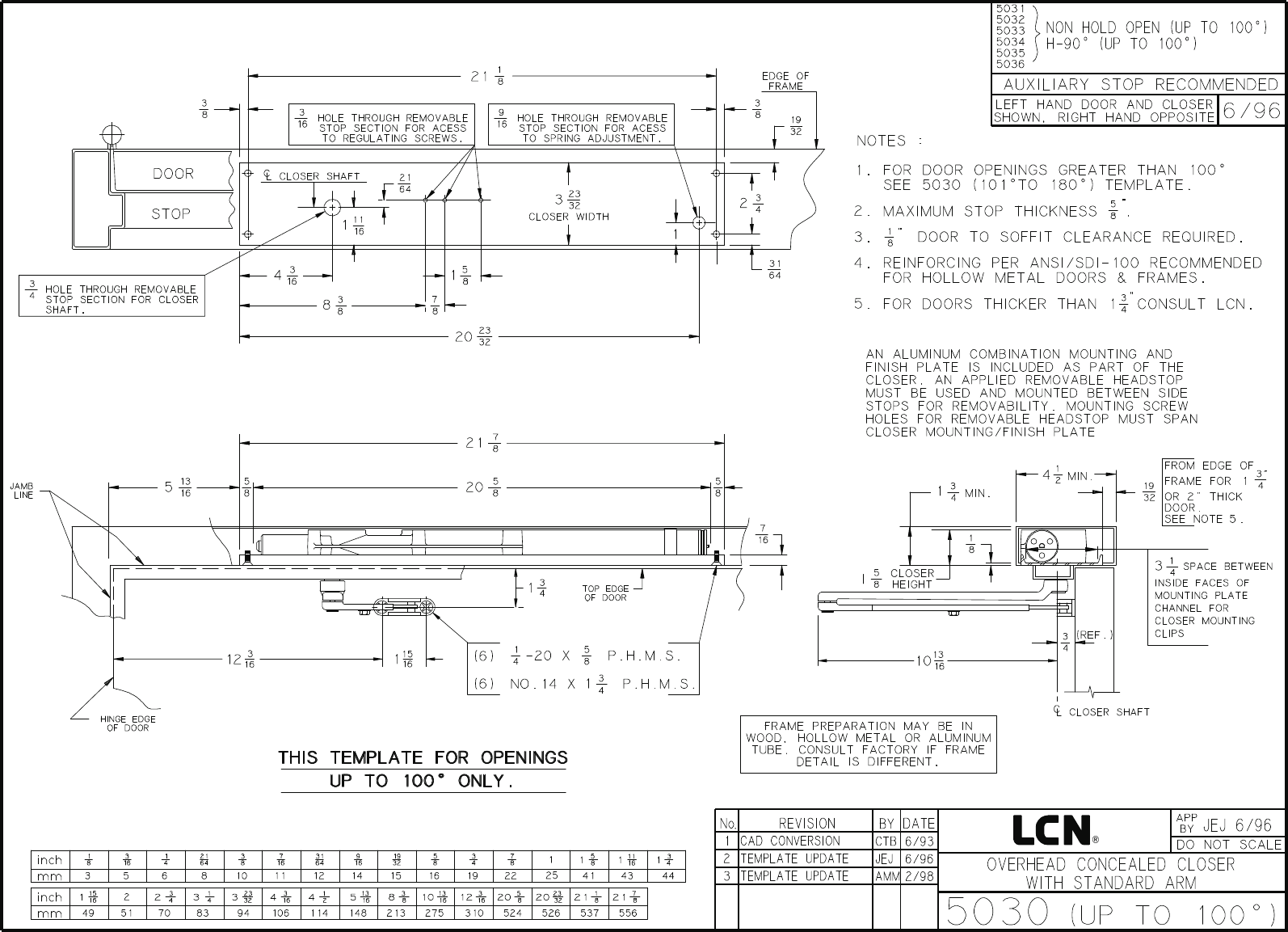 Page 2 of 5 - LCN 14126r04 5030 Series Installation Guide LCN5040installationguide