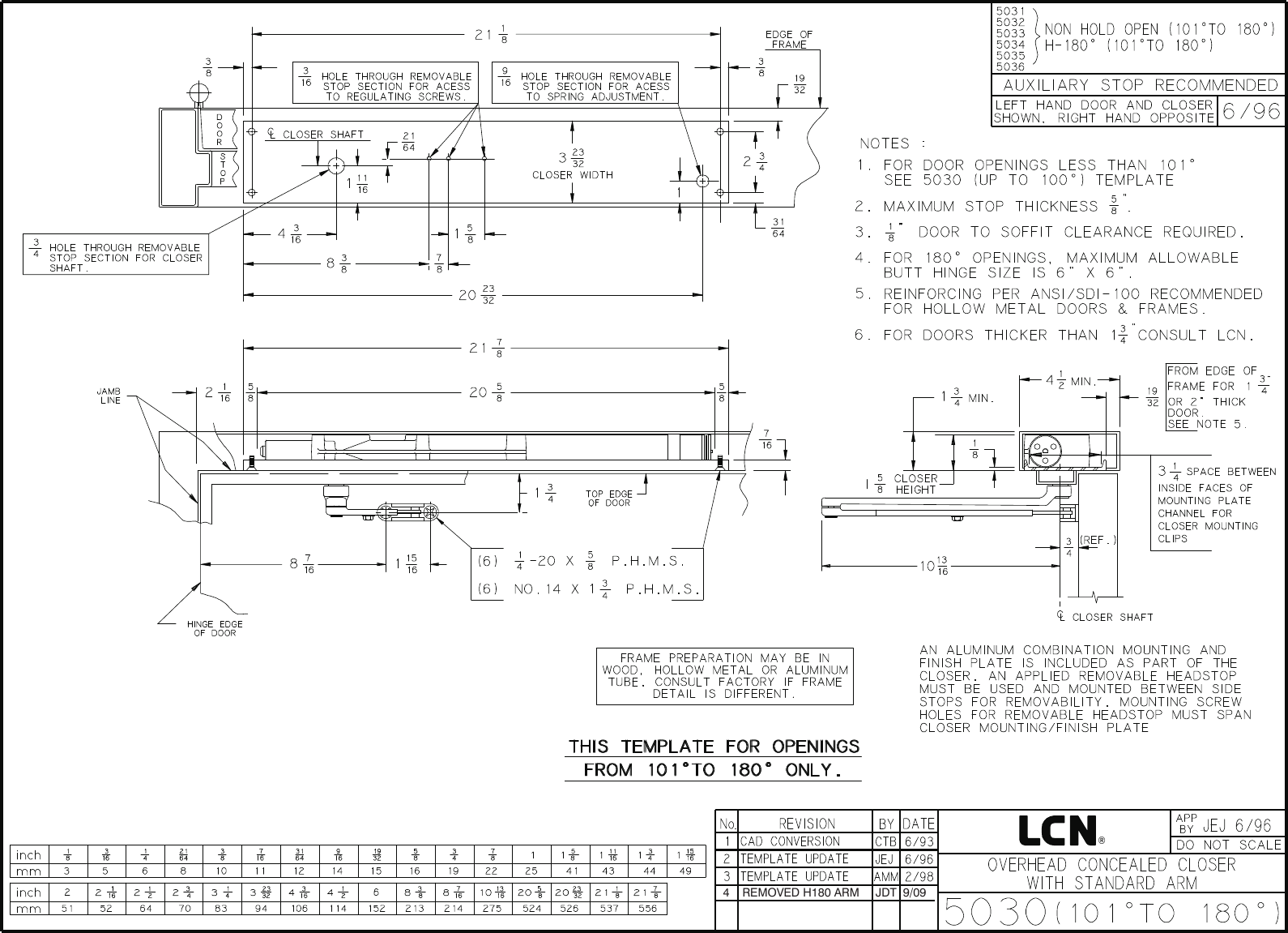 Page 3 of 5 - LCN 14126r04 5030 Series Installation Guide LCN5040installationguide