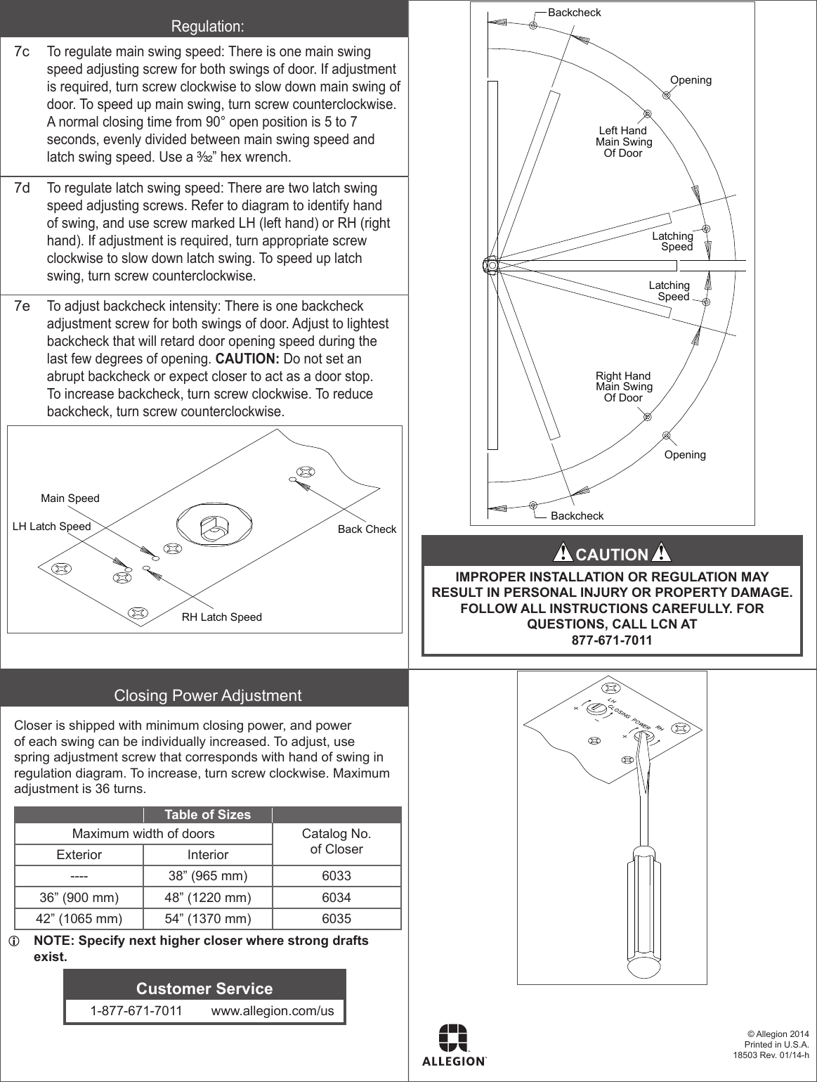 Page 4 of 5 - LCN  6030 Series Installation Guide LCN6030Installationguide