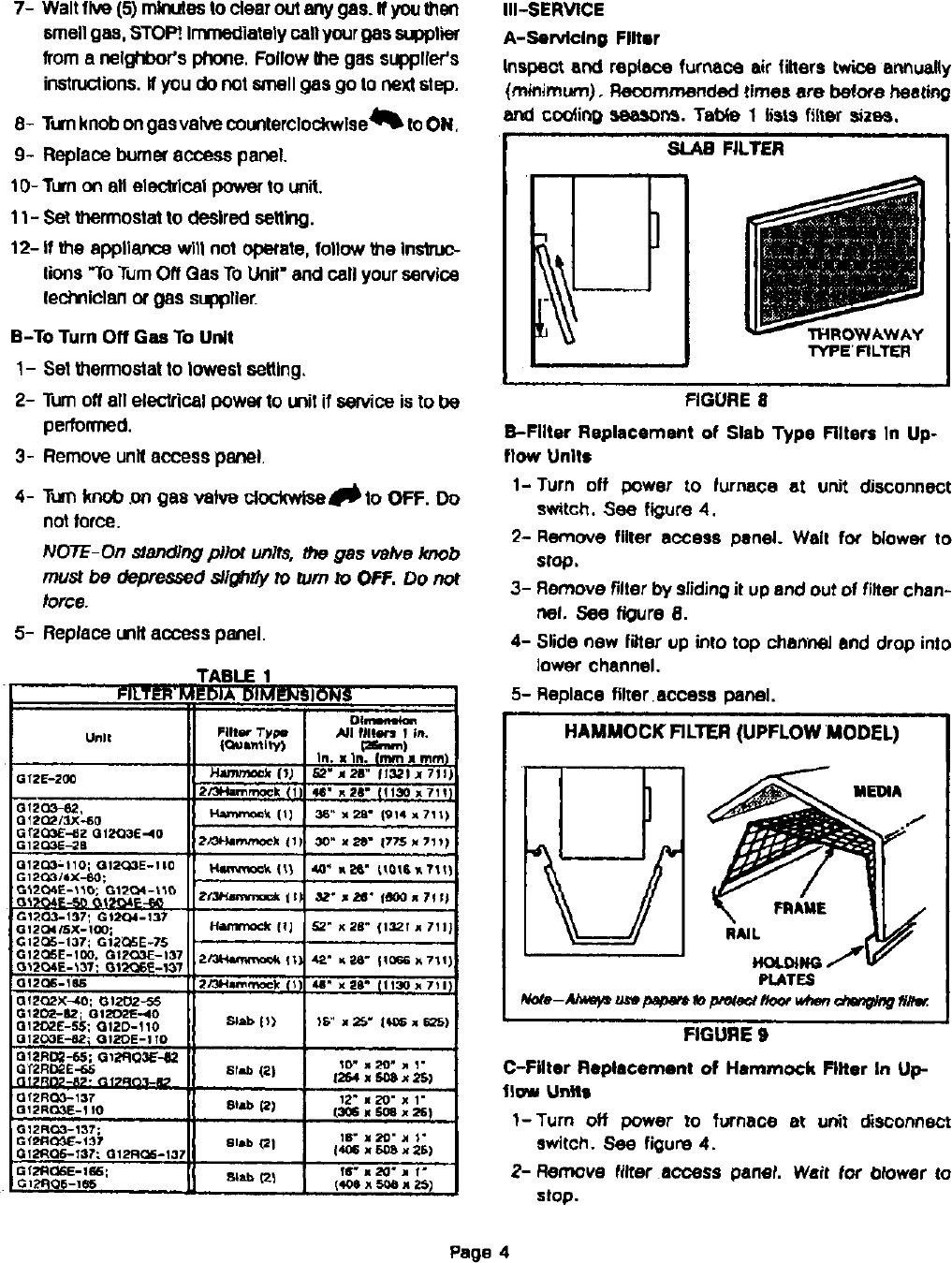 Page 5 of 8 - LENNOX  Furnace/Heater, Gas Manual L0403509