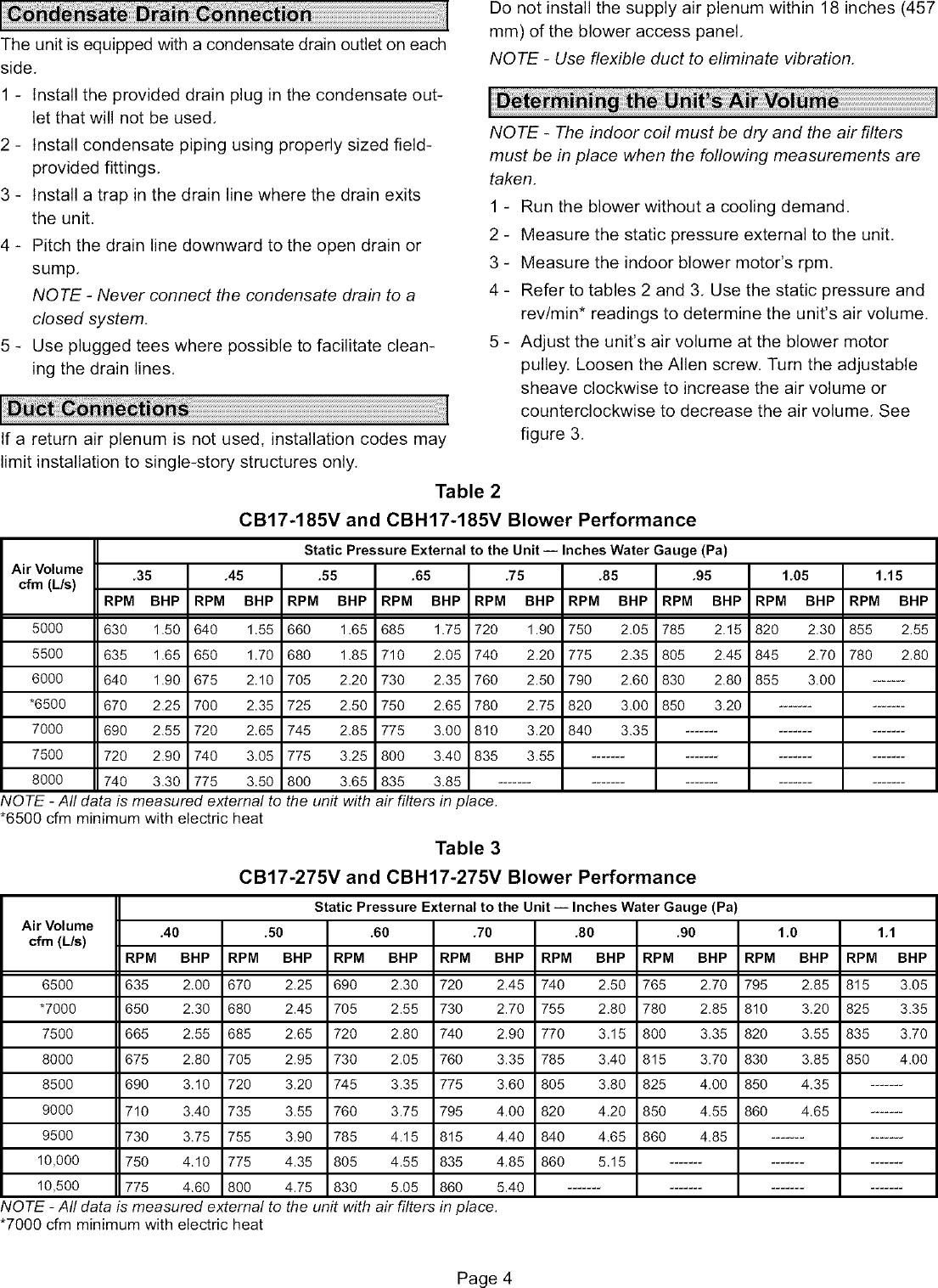 Page 4 of 4 - LENNOX  Air Handler (indoor Blower&evap) Manual L0805359