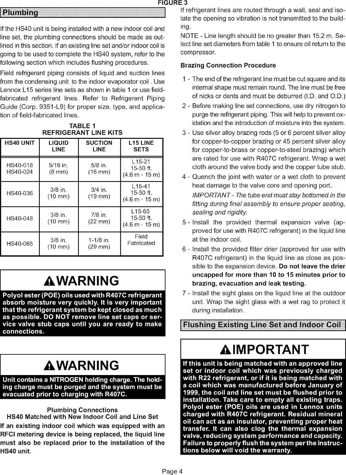 Page 4 of 12 - LENNOX  Air Conditioner/heat Pump(outside Unit) Manual L0805497