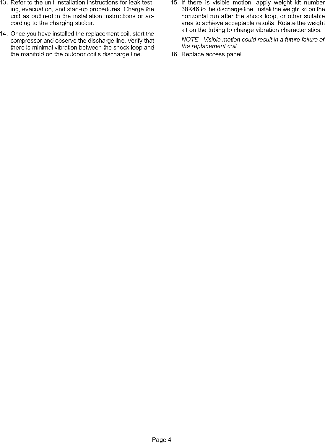 Page 4 of 4 - LENNOX Air Conditioner/heat Pump(outside Unit) Manual L0805508