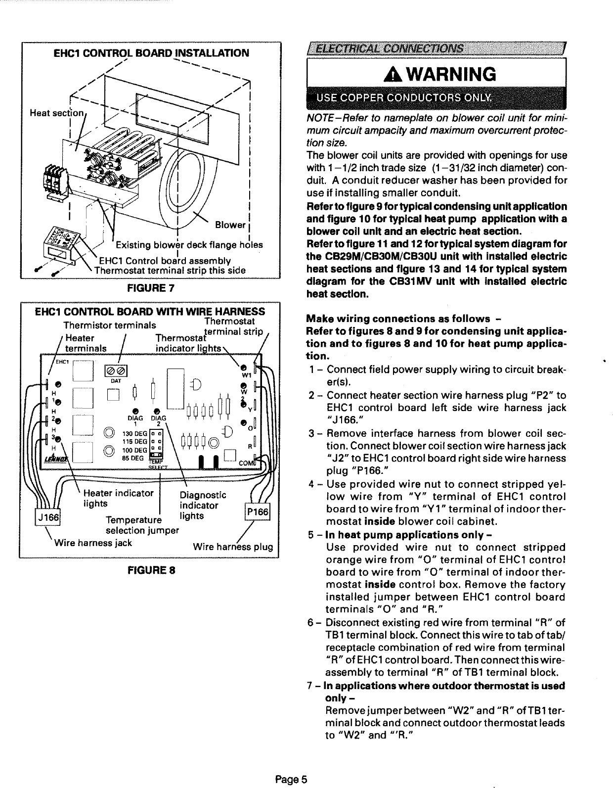 LENNOX Air Handler Auxiliary Heater Kit Manual L0805584