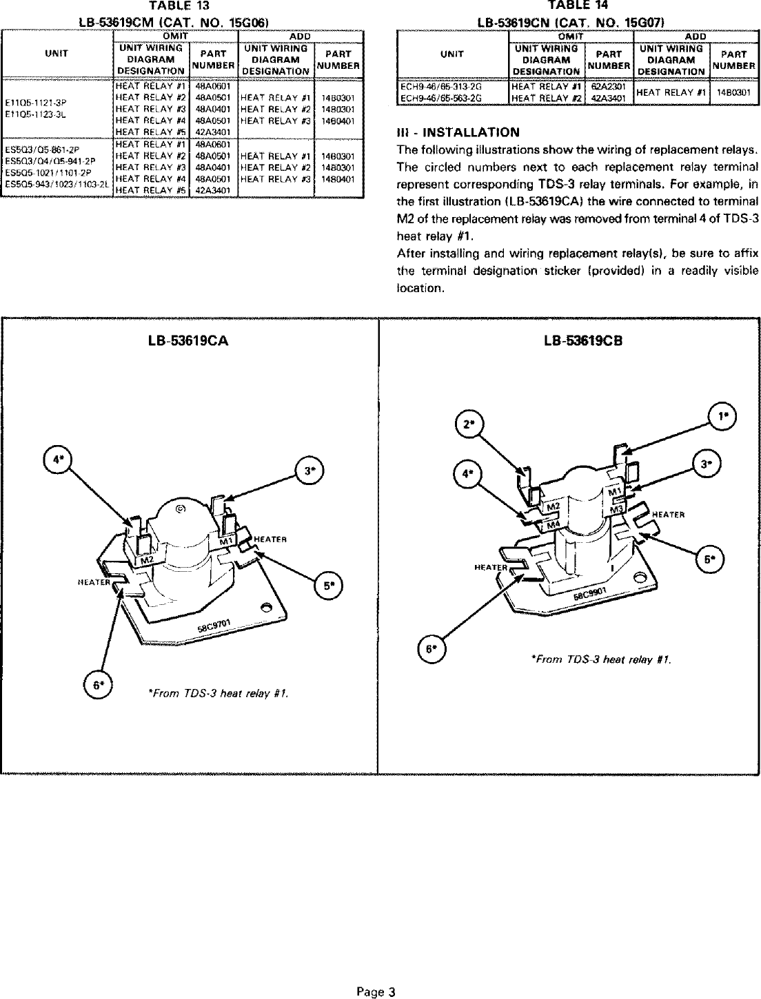 Page 3 of 11 - LENNOX  Air Handler Auxiliary Heater Kit Manual L0805593