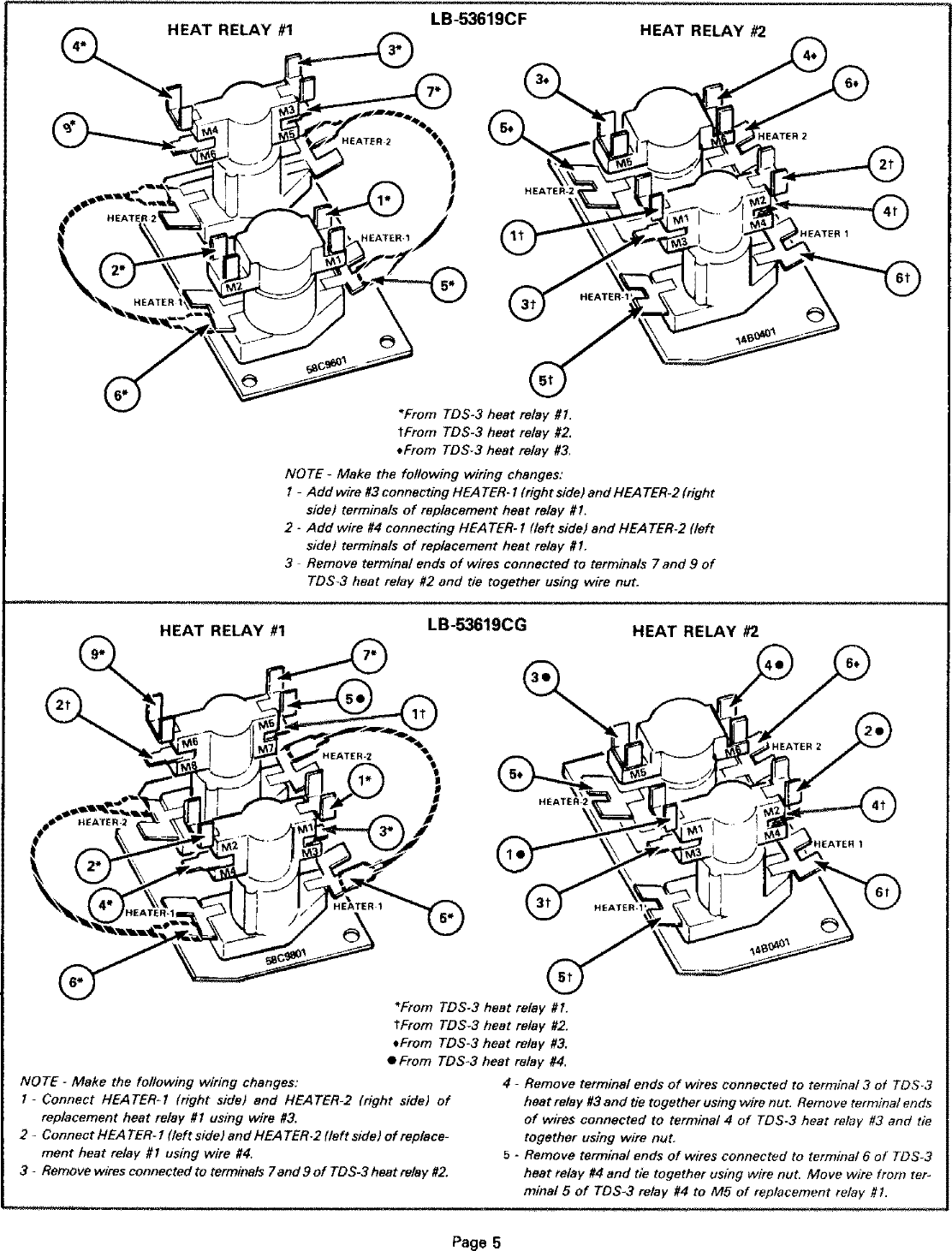 Page 5 of 11 - LENNOX  Air Handler Auxiliary Heater Kit Manual L0805593