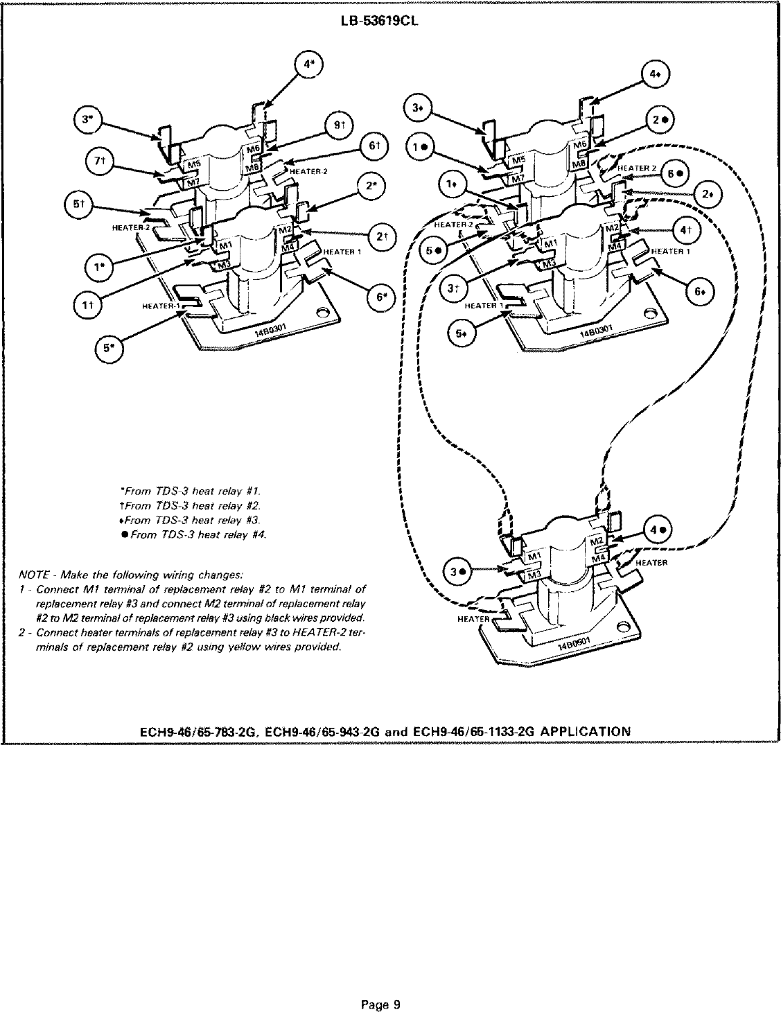 Page 9 of 11 - LENNOX  Air Handler Auxiliary Heater Kit Manual L0805593