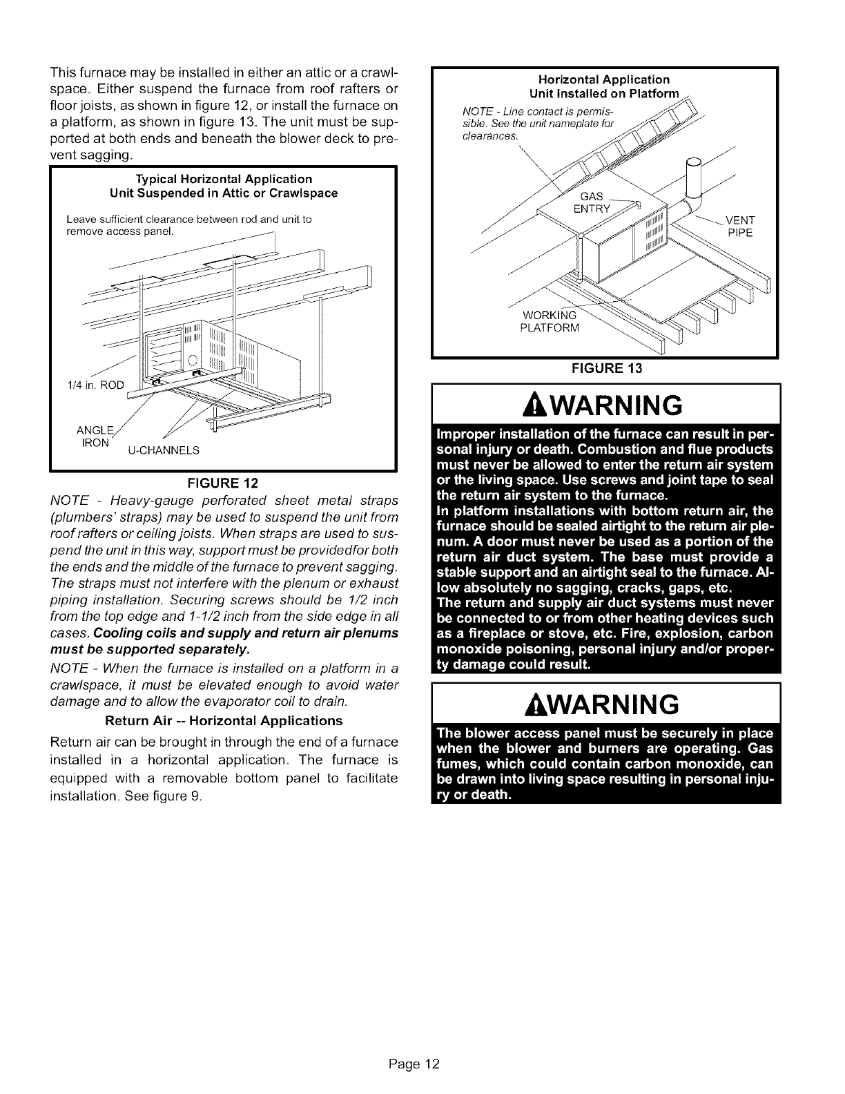 LENNOX Furnace/Heater, Gas Manual L0806201