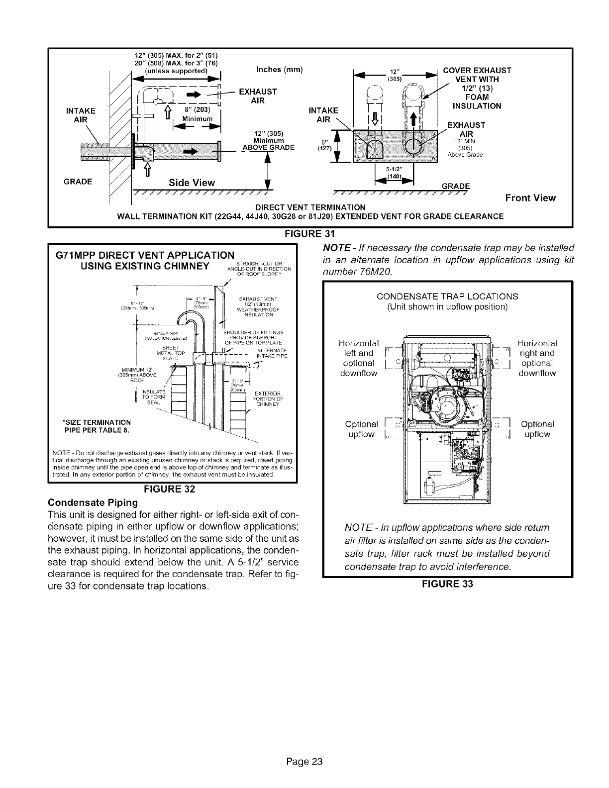 LENNOX Furnace/Heater, Gas Manual L0806234