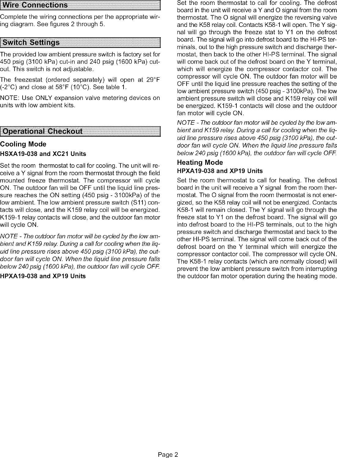 Page 2 of 6 - LENNOX  Controls And HVAC Accessories Manual L0806307