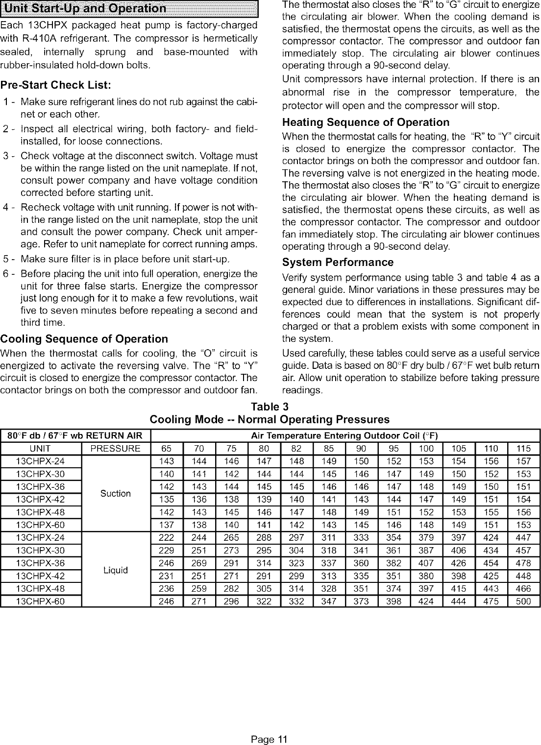 Page 11 of 12 - LENNOX  Package Units(both Units Combined) Manual L0806654