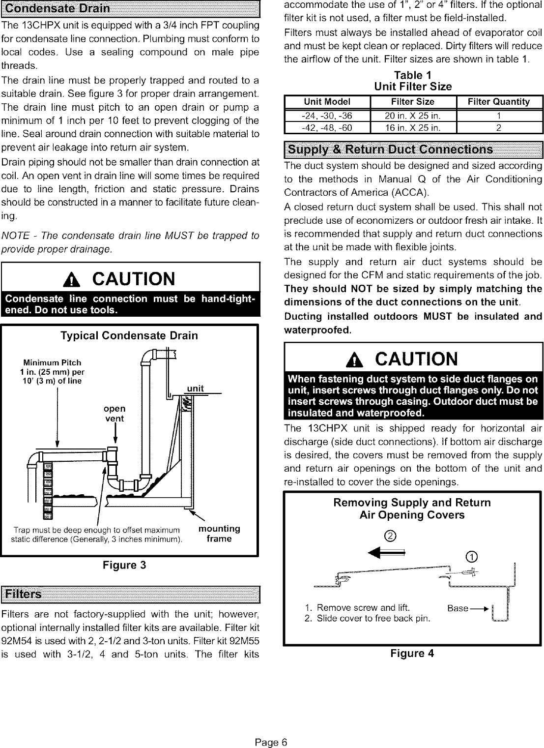 Page 6 of 12 - LENNOX  Package Units(both Units Combined) Manual L0806654