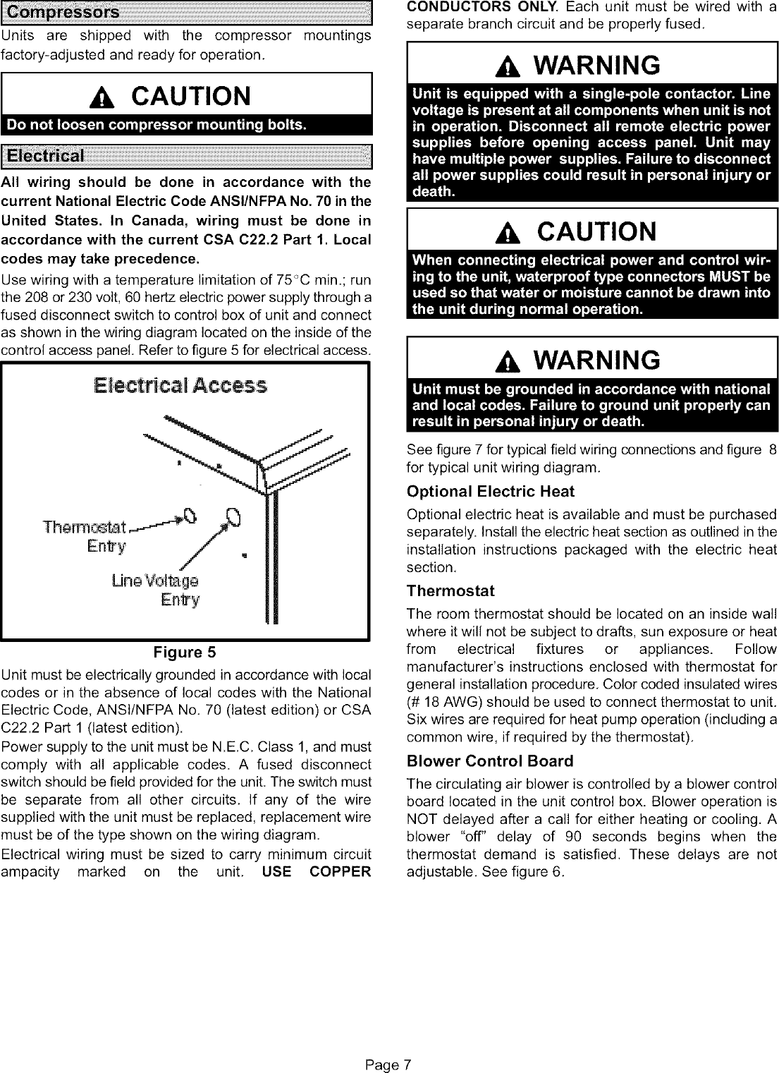 Page 7 of 12 - LENNOX  Package Units(both Units Combined) Manual L0806654