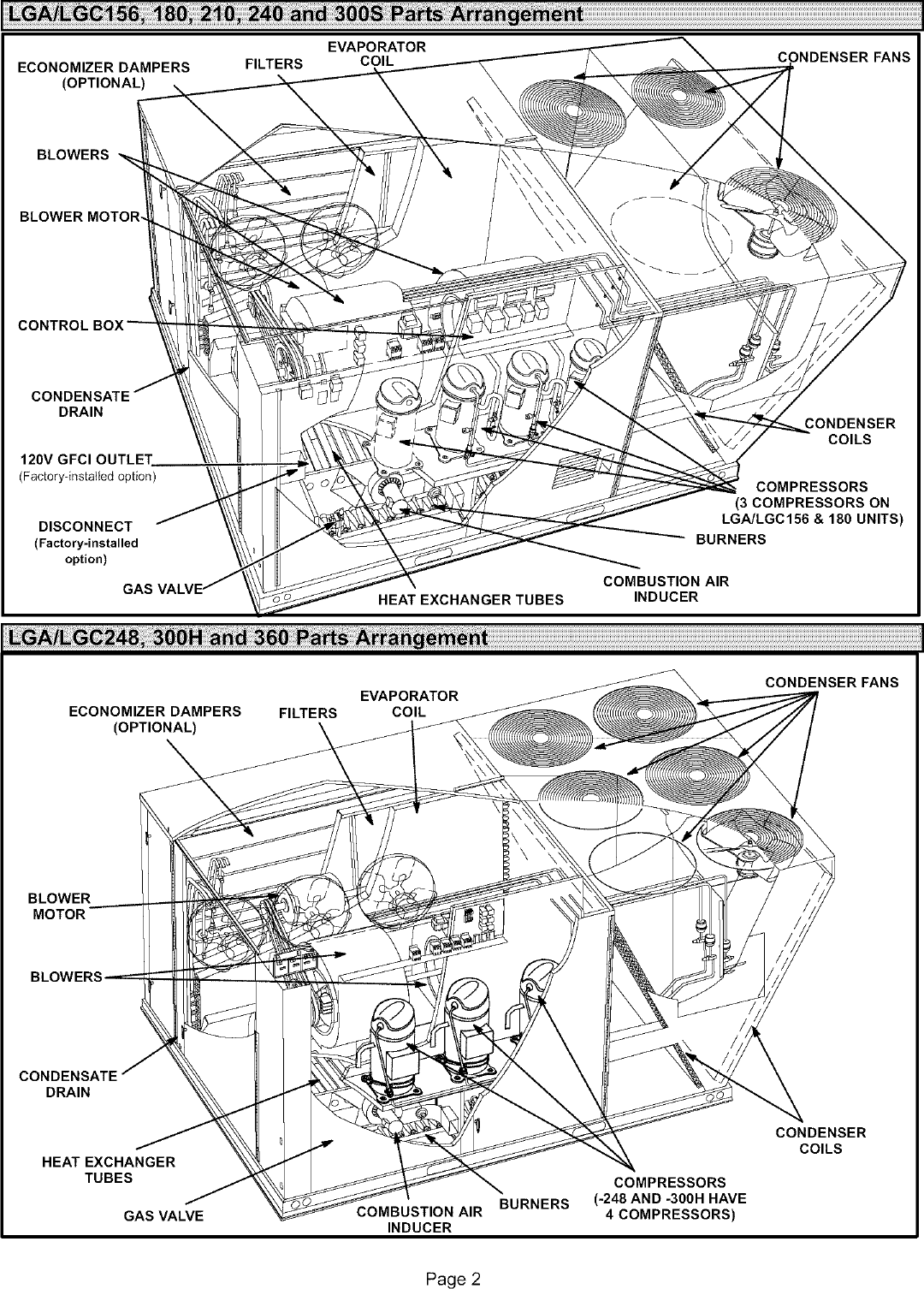 Page 3 of 8 - LENNOX  Package Units(both Units Combined) Manual L0806704