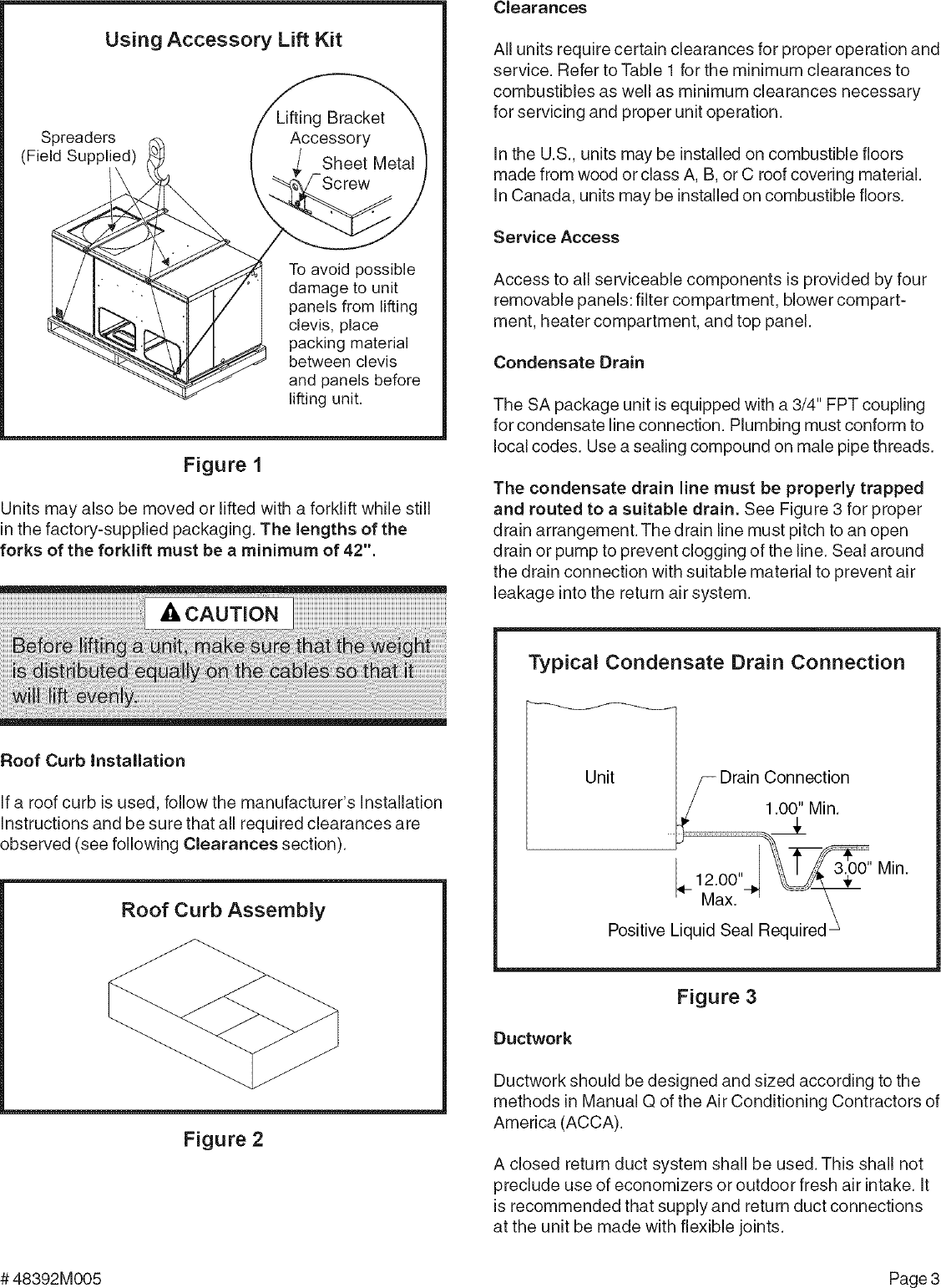 Page 3 of 9 - LENNOX  Package Units(both Units Combined) Manual L0806711