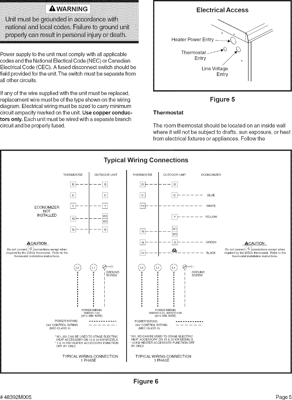 Page 5 of 9 - LENNOX  Package Units(both Units Combined) Manual L0806711