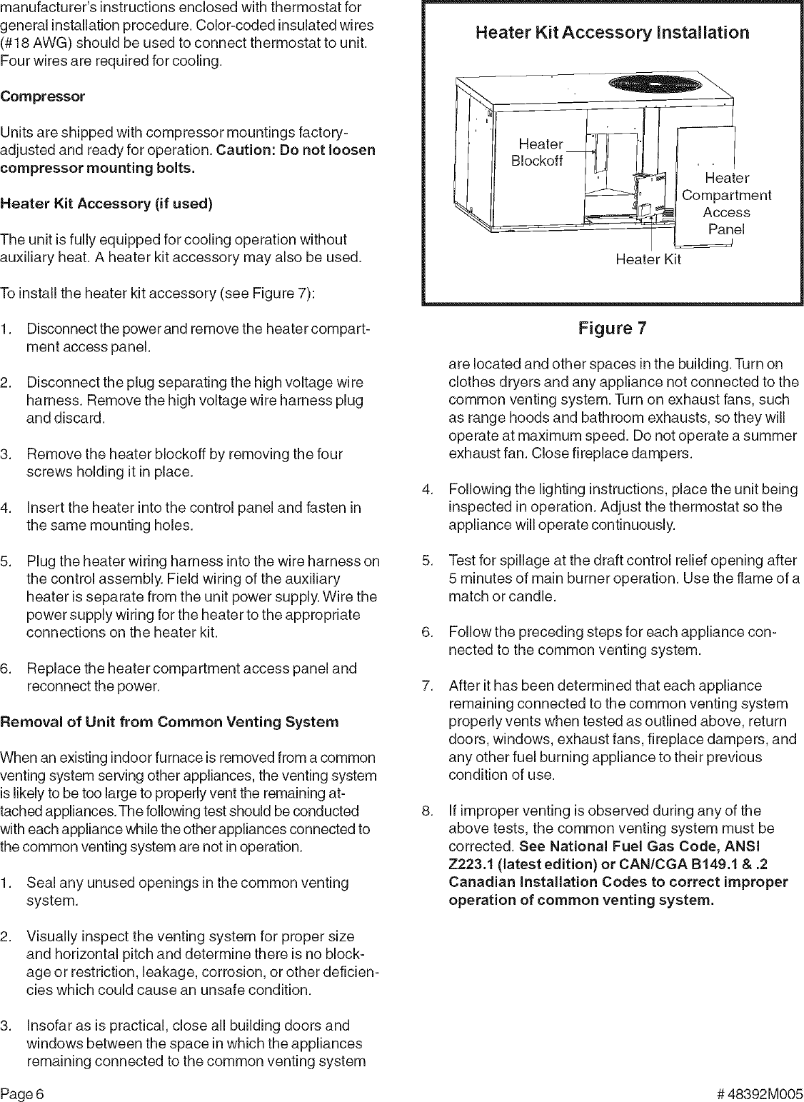 Page 6 of 9 - LENNOX  Package Units(both Units Combined) Manual L0806711